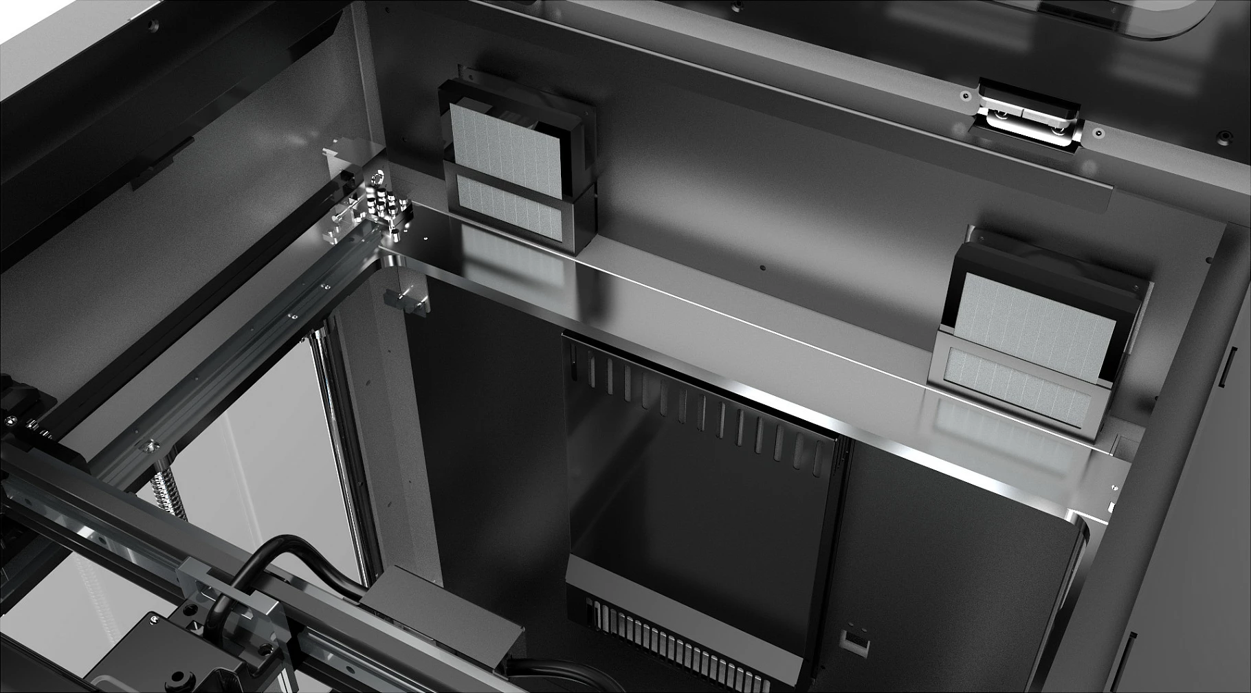 Printer 3D Flashforge Creator 4A, volum printimi 400×350×500 mm, Wi‑Fi/Ethernet, ekran 7", zezë/gri
