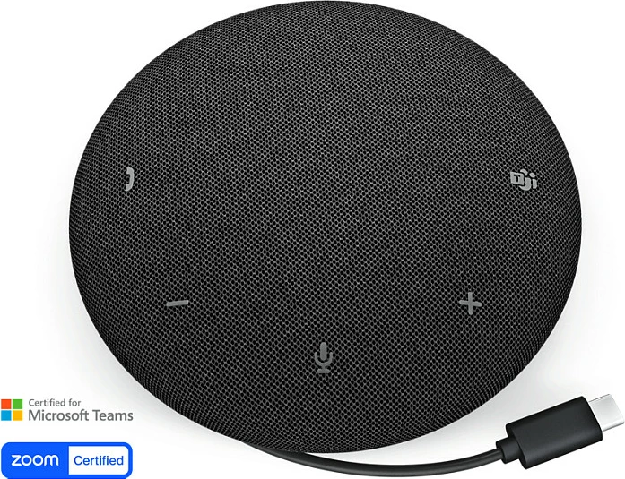 Altoparlant konferencash Dell SP325, USB-C me adapter USB-A, IP64, kabllo 0.75 m, zi