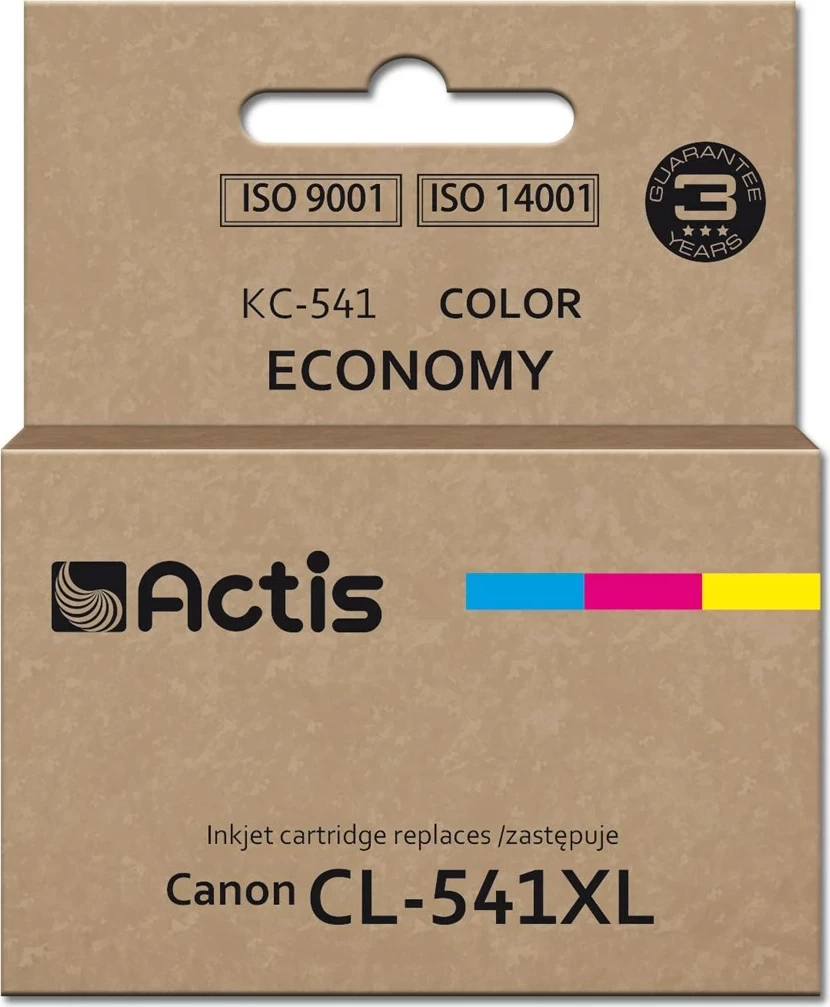 Toner Actis KC-541 për Canon CL-541XL, 18 ml, blu, verdhë, kuqe