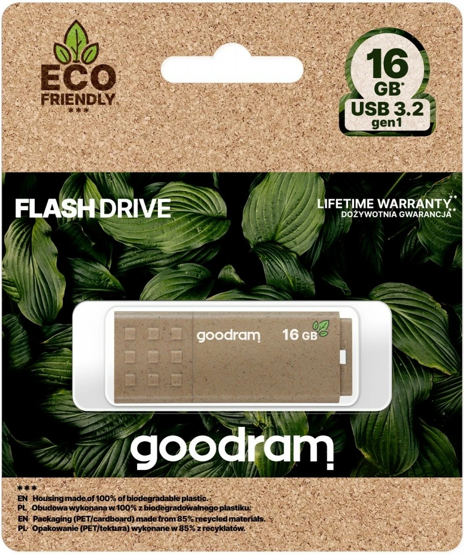 Pendrive GOODRAM UME3 Eco Friendly 16GB, Kafe