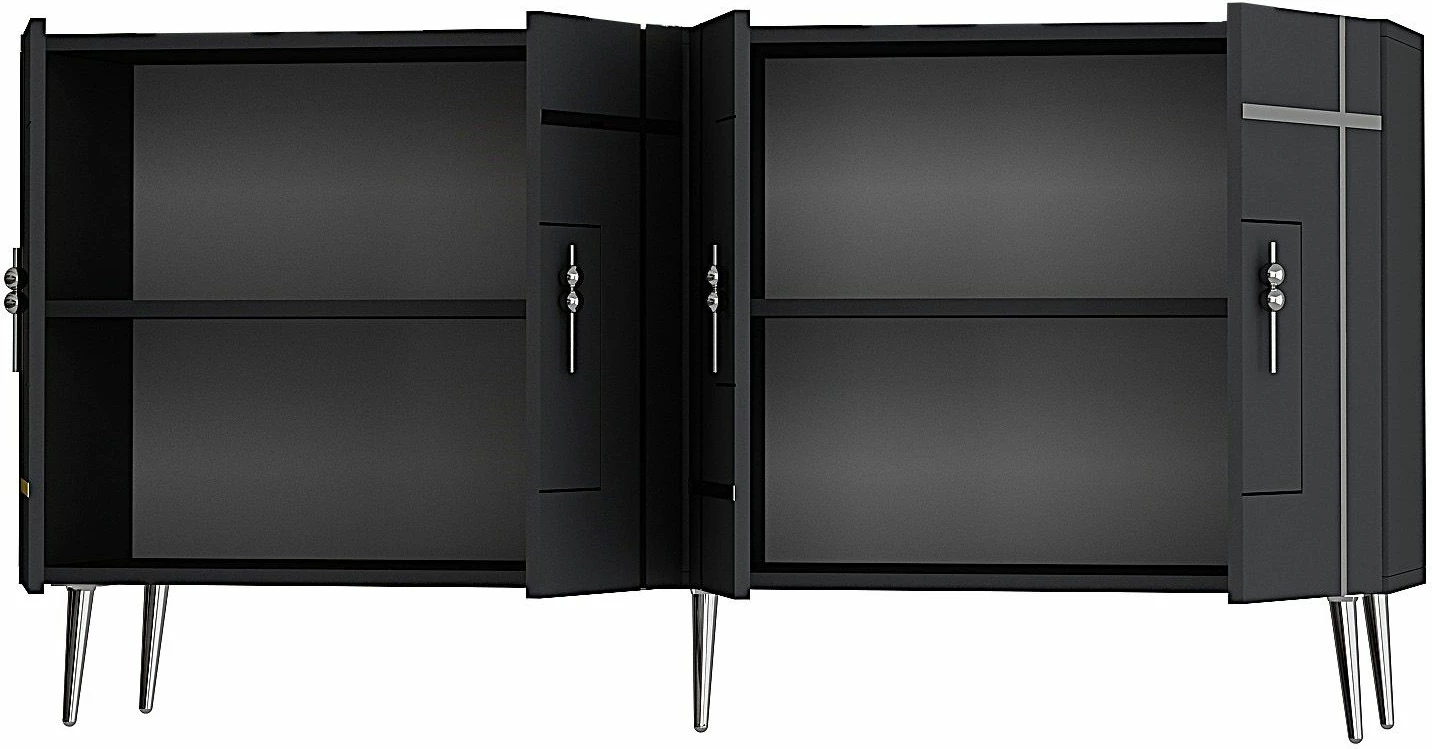 Konsol Skye Decor, Line KB150, antracit, argjend