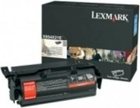 Toner Lexmark X654X31E, kapacitet i lartë, rendiment 36,000 faqe, i zi
