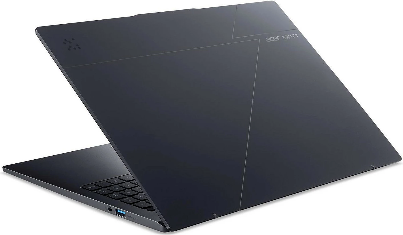 Laptop Acer Swift Go 16 AI OLED SFG16-61-R6QV, 16" OLED 2048x1280, 32GB LPDDR5x, Copilot+ PC, Gri Titanium
