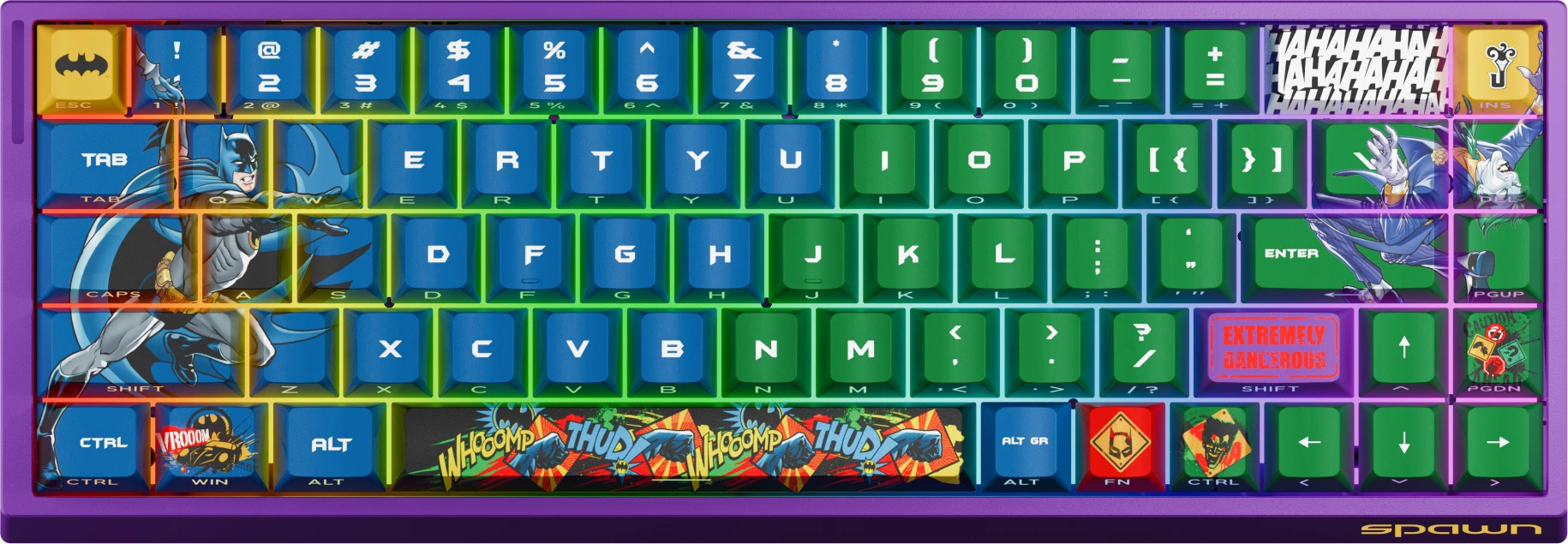 Tastierë mekanike gaming Spawn Batman 68 tasta RGB USB-C
