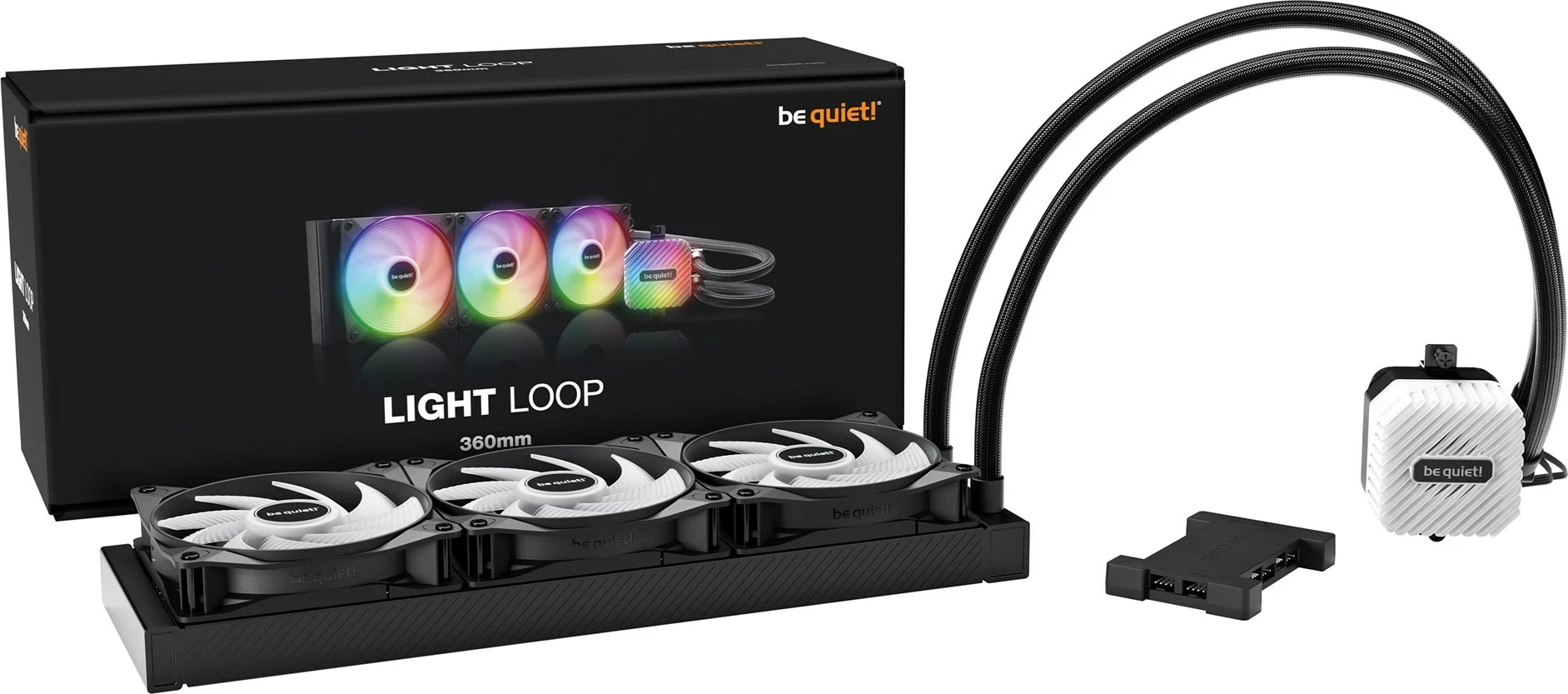 Ftohës uji be quiet! LIGHT LOOP 360mm, për procesor, 1 copë, Ngjyrë e zezë