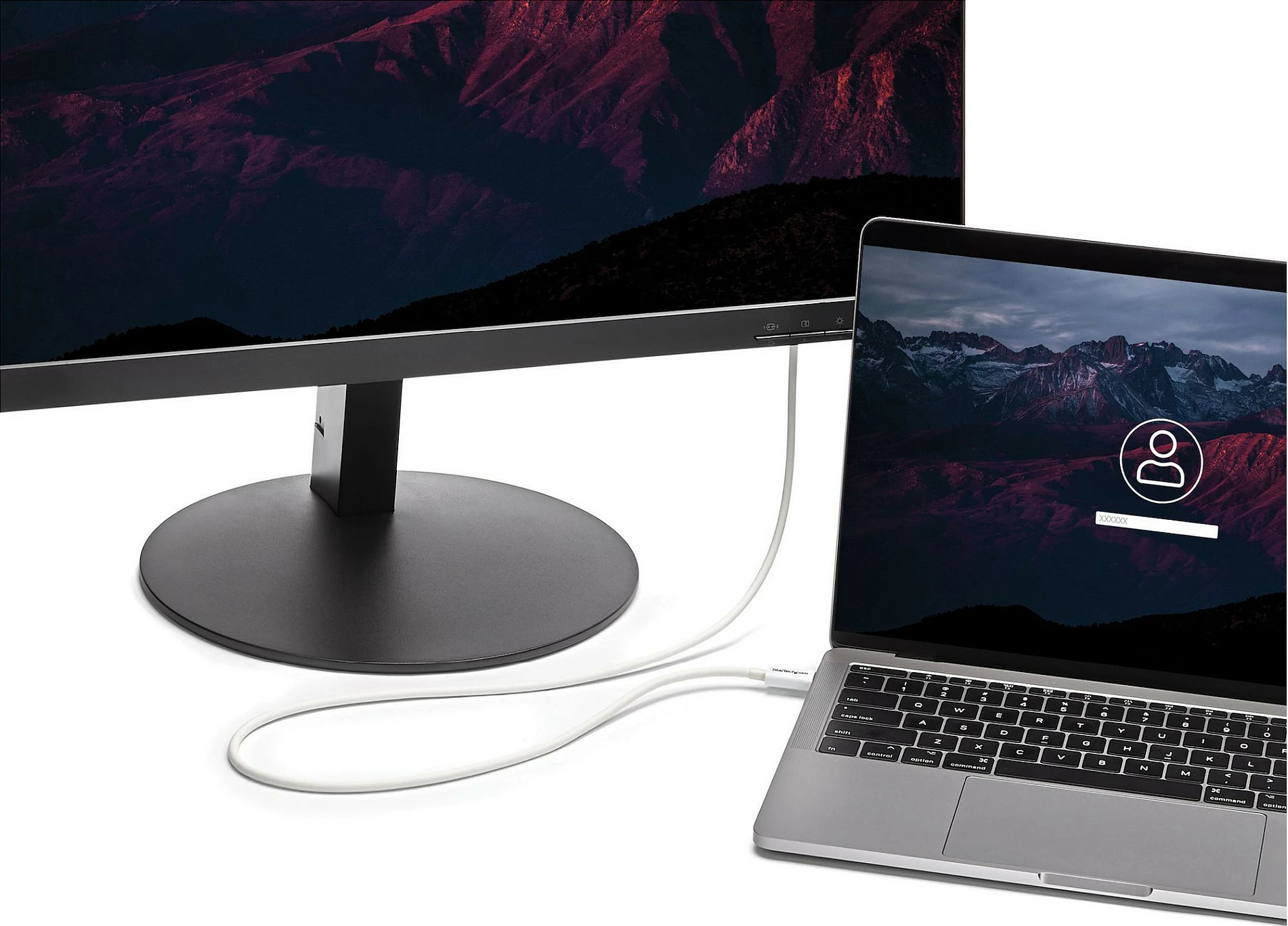 Kabllo Thunderbolt 3 StarTech TBLT3MM2MW, USB-C në USB-C, 2m, 20Gbps, 4K 60Hz, e bardhë