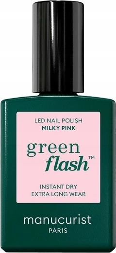 Llak për thonj Manucurist Green Flash për femra Milky Pink 15ml