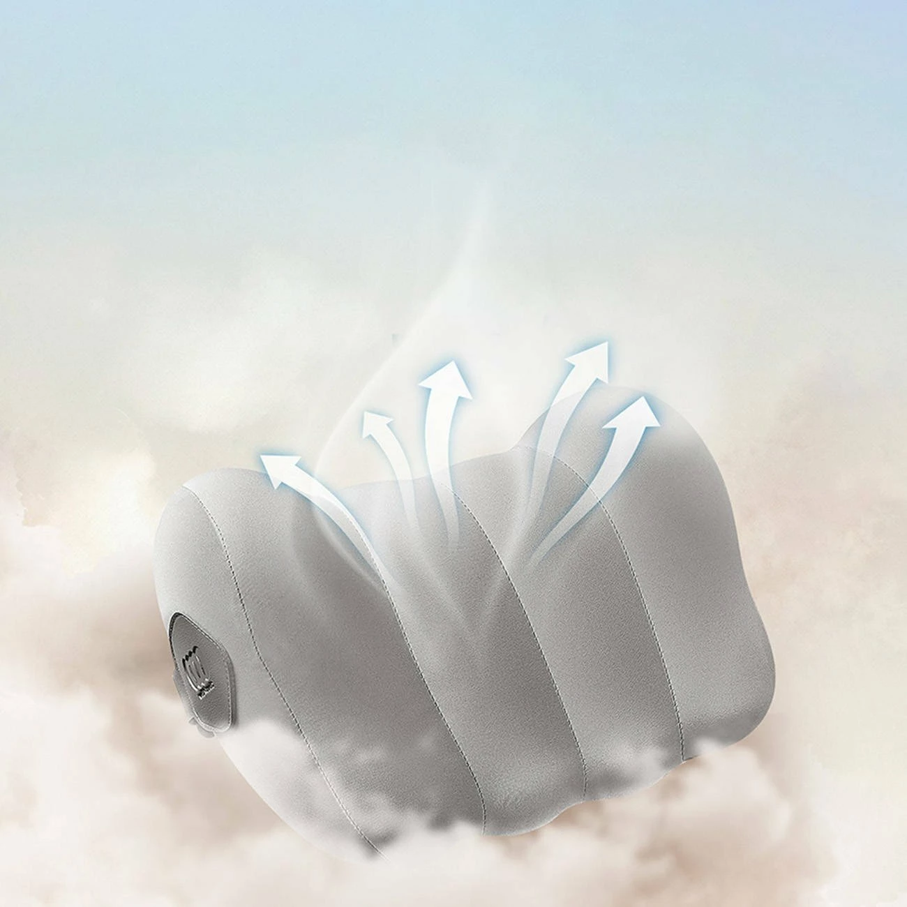 Jastëk mbështetës për kokë sedilje veture Baseus Comfort Ride CNTZ000013, memory foam, gri