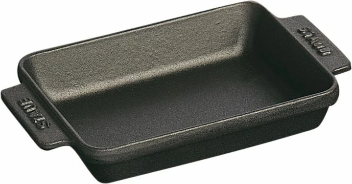 Tavë pjekjeje drejtkëndëshe STAUB 250 ml, e zezë