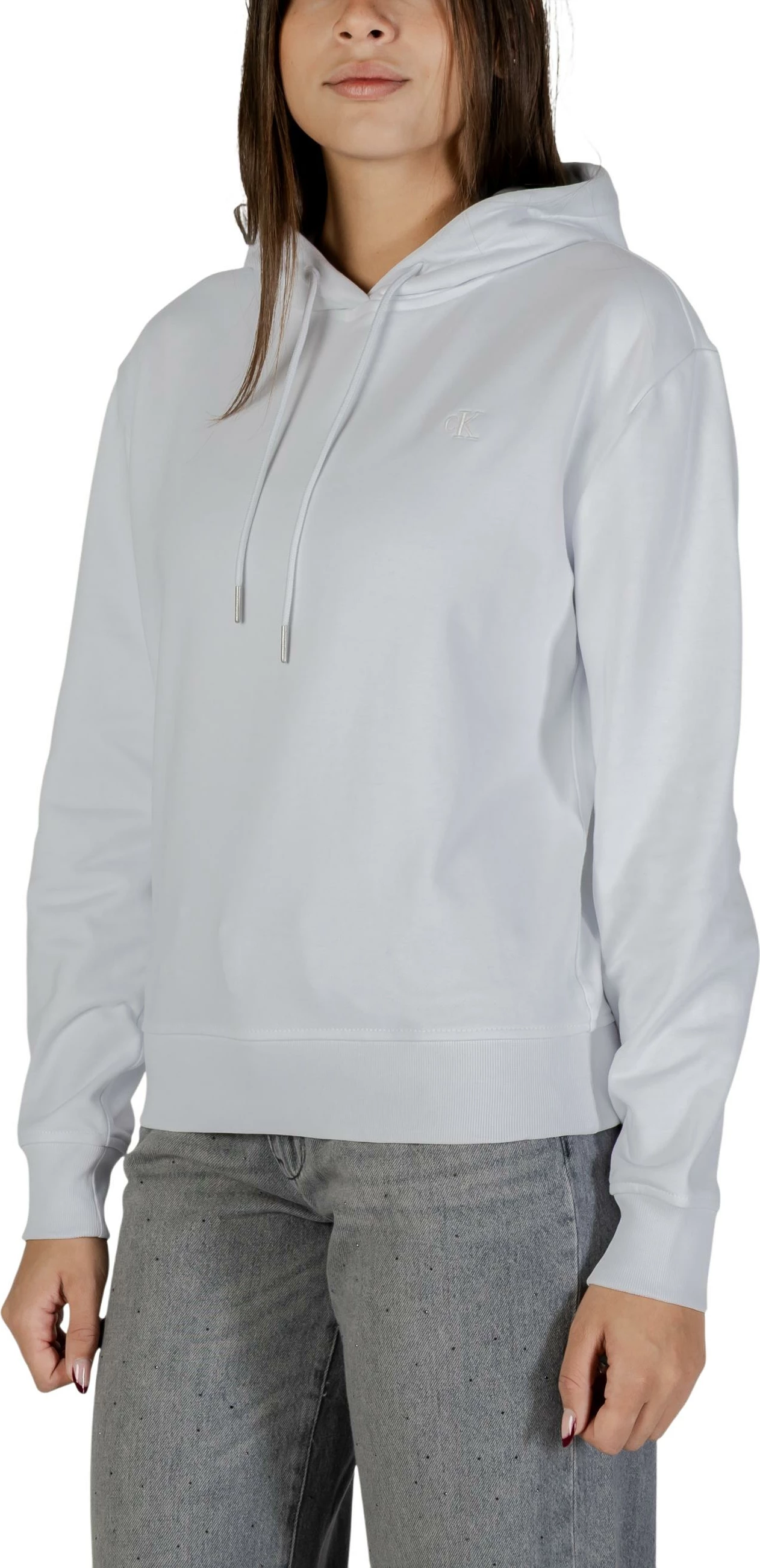 Duks për femra Calvin Klein Jeans LS Archive Terry LV047C224G, i bardhë [Madhësia: L]