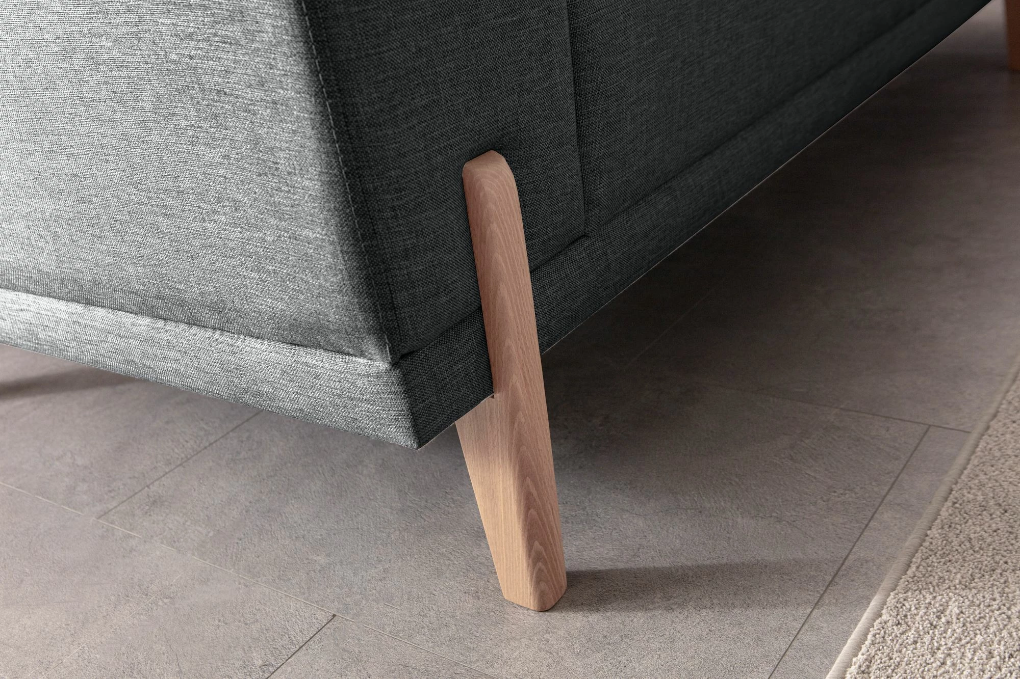 Kënd-sofë krevati, ngjyrë antracit, Atelier del Sofa, Relax Djathtas