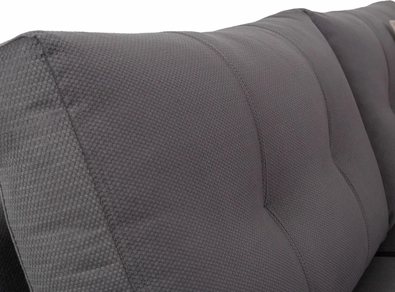 Kënd divan Boston, kënd i djathtë, pëlhurë anthracite-cypress, 280x225x90 cm