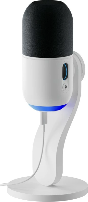 Mikrofon tavoline Logitech G Yeti GX, RGB, USB, 24 bit, 96 kHz, bardhë/zi