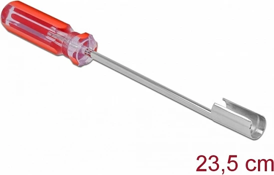Vegël montimi për konektor BNC DeLOCK 90516, çelik inox, kuqe/inoks