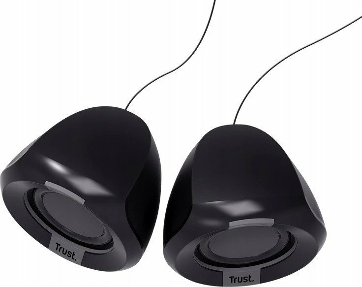 Altoparlantë për kompjuter Trust Polo 2.0 8 W, USB + 3.5 mm, 2.0, të zeza, set 2 copë