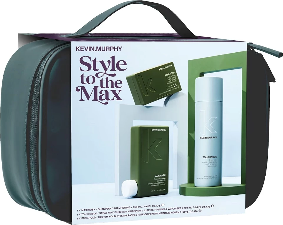 Set kozmetikash për stilim flokësh Kevin Murphy Style To The Max unisex, 4 copë