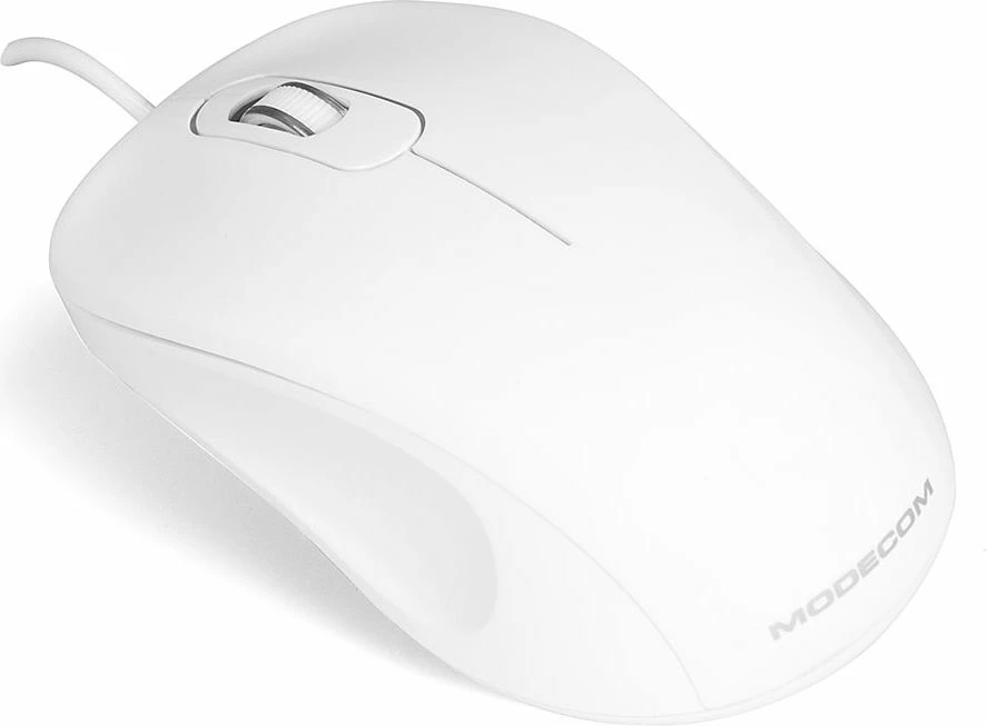 Maus Modecom MC-M10 (M-MC-0M10-200), USB, 1000 DPI, optik, i bardhë
