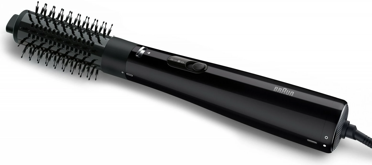 Tharëse flokësh dhe loknues, Braun AS220E, 700W, 2 shpejtësi, 2 nivele nxehtësie, jonizim, e zezë