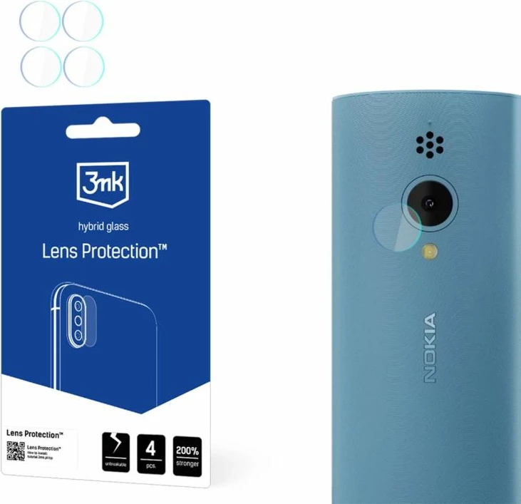 Mbrojtës xhami për kamerë 3mk Protection Hybrid për Nokia 150 2023