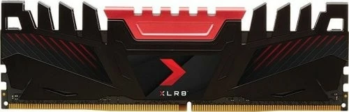 RAM Memorje DDR4, PNY XLR8 MD16GD4320016AXR-SI, 16GB 3200MHz CL16 PC4-25600, non-ECC, me radiator, e zezë/kuqe, 1 modul OEM/Bulk