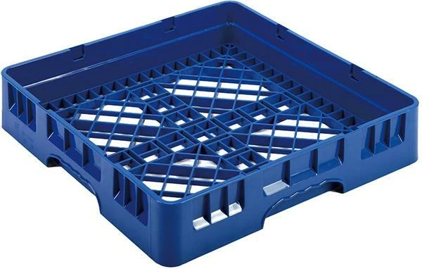 Kosh bazë për gota, Amerbox, 500x500x100 mm, lartësi maks. gotash 70 mm, PP, blu