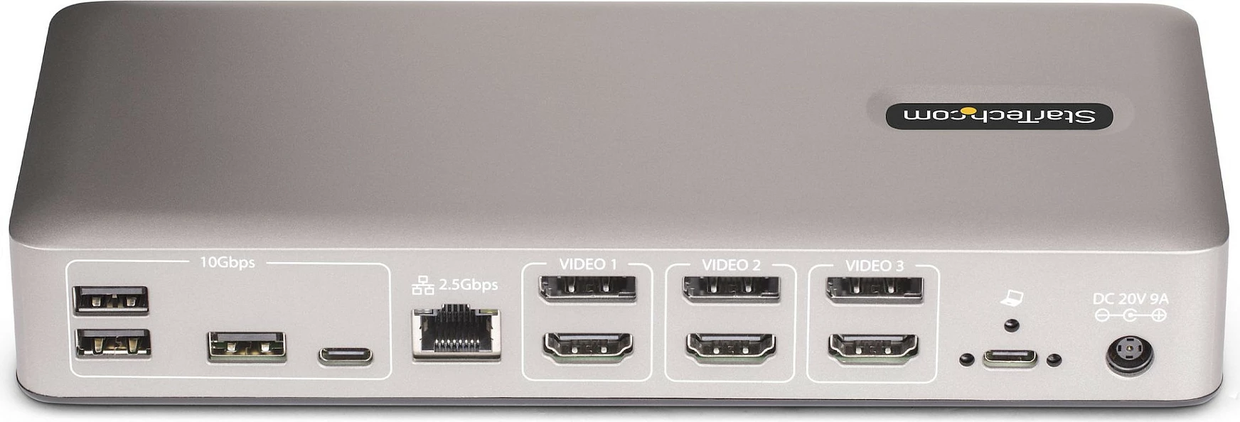 Docking station StarTech USB4 Triple-Monitor, 3x 4K@60Hz, 100W PD, 2.5GbE, 40Gbps, gri
