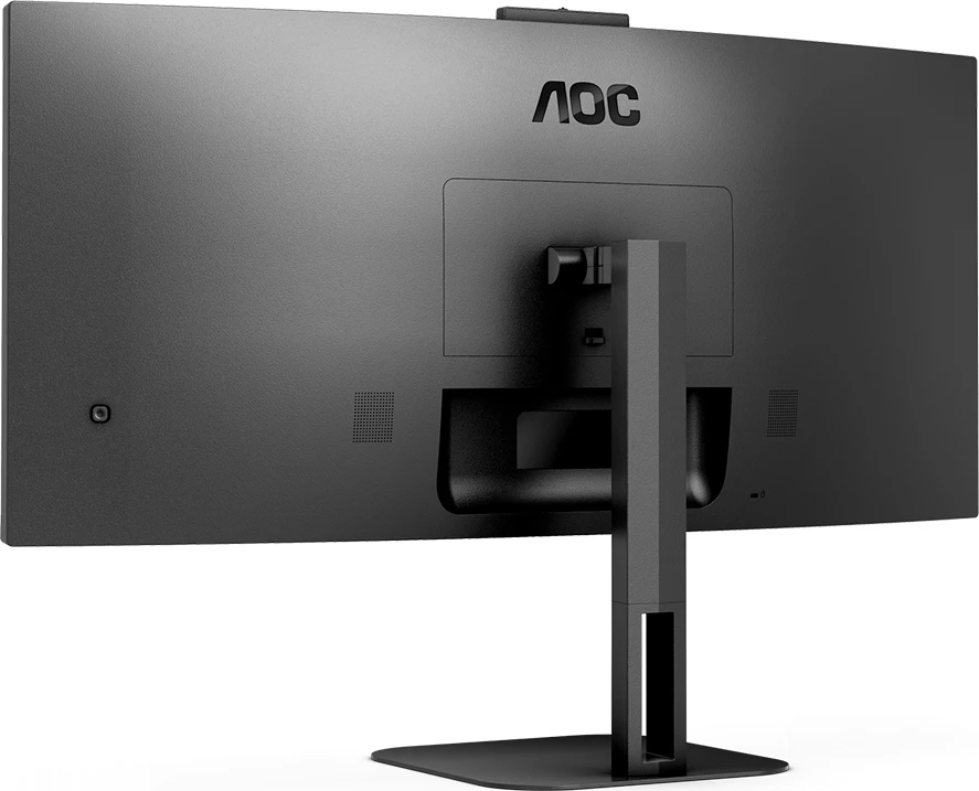 Monitor AOC CU34V5CW 34\" i lakuar UWQHD 3440x1440 VA 100Hz me USB-C PD 65W, webcam 2MP, altoparlantë, i zi