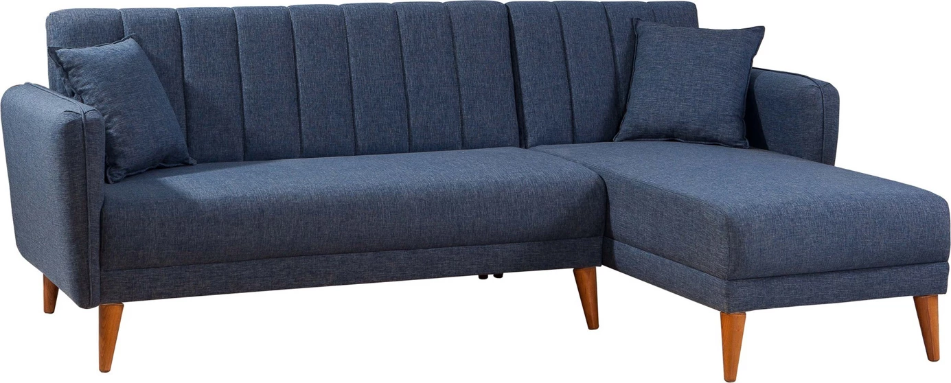 Kënd-sofë krevate, kënd i djathtë, ngjyrë e kaltër e errët, Atelier del Sofa