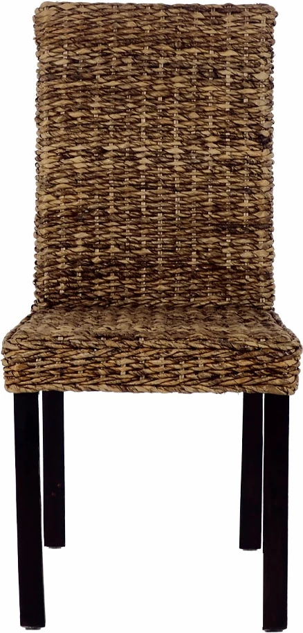 Karrige Bali, ngjyrë arre, këmbë të zeza, 53x45x99cm