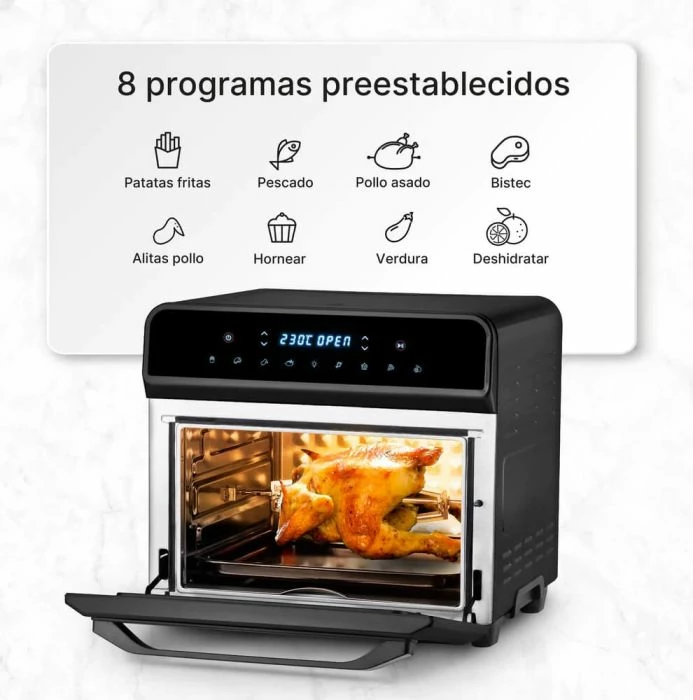 Fritezë me ajër digjitale UFESA Magnum 23L 1800W, e zezë