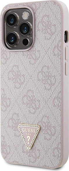 Mbështjellës Guess GUHCP13LP4TDSCPP për iPhone 13 Pro/13, Crossbody 4G Metal Logo, Rozë