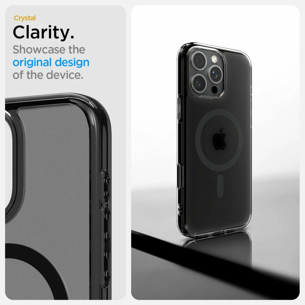 Mbështjellës Spigen Ultra Hybrid për iPhone 16 Pro, Zi