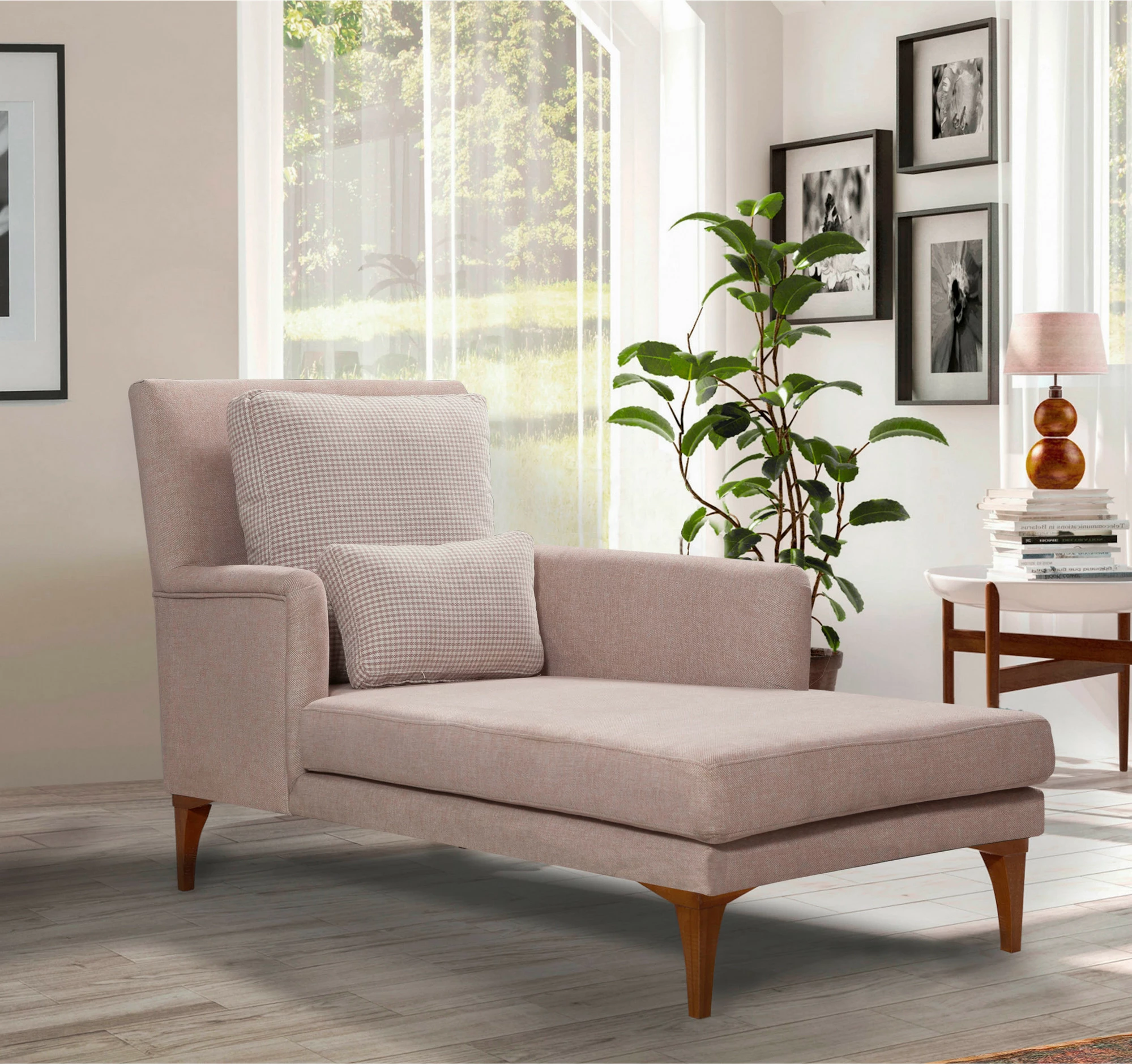 Divan Atelier del Sofa, ngjyrë salmon, Bifo