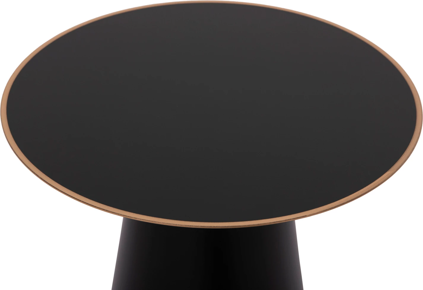 Tavolina kafeje 2 copë BALLI FH9996 rrethore metalike në të zezë Φ50 & Φ40 cm.
