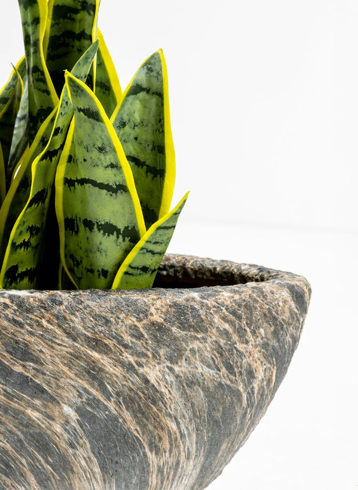 Set vazo GASHER, 2 copë, qeramikë, antracit-bezhë, 46x22x20