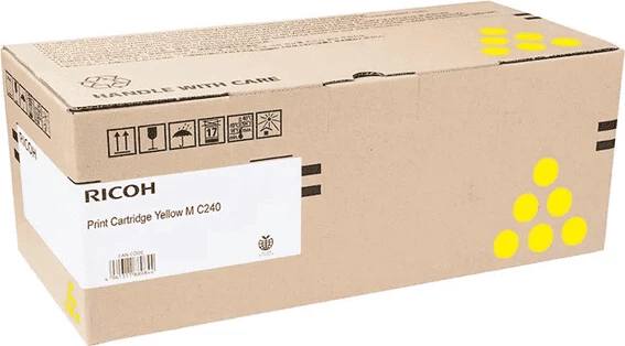 Toner, Ricoh, M C240 434076/408454, rendiment 4500 faqe, standard, e verdhë