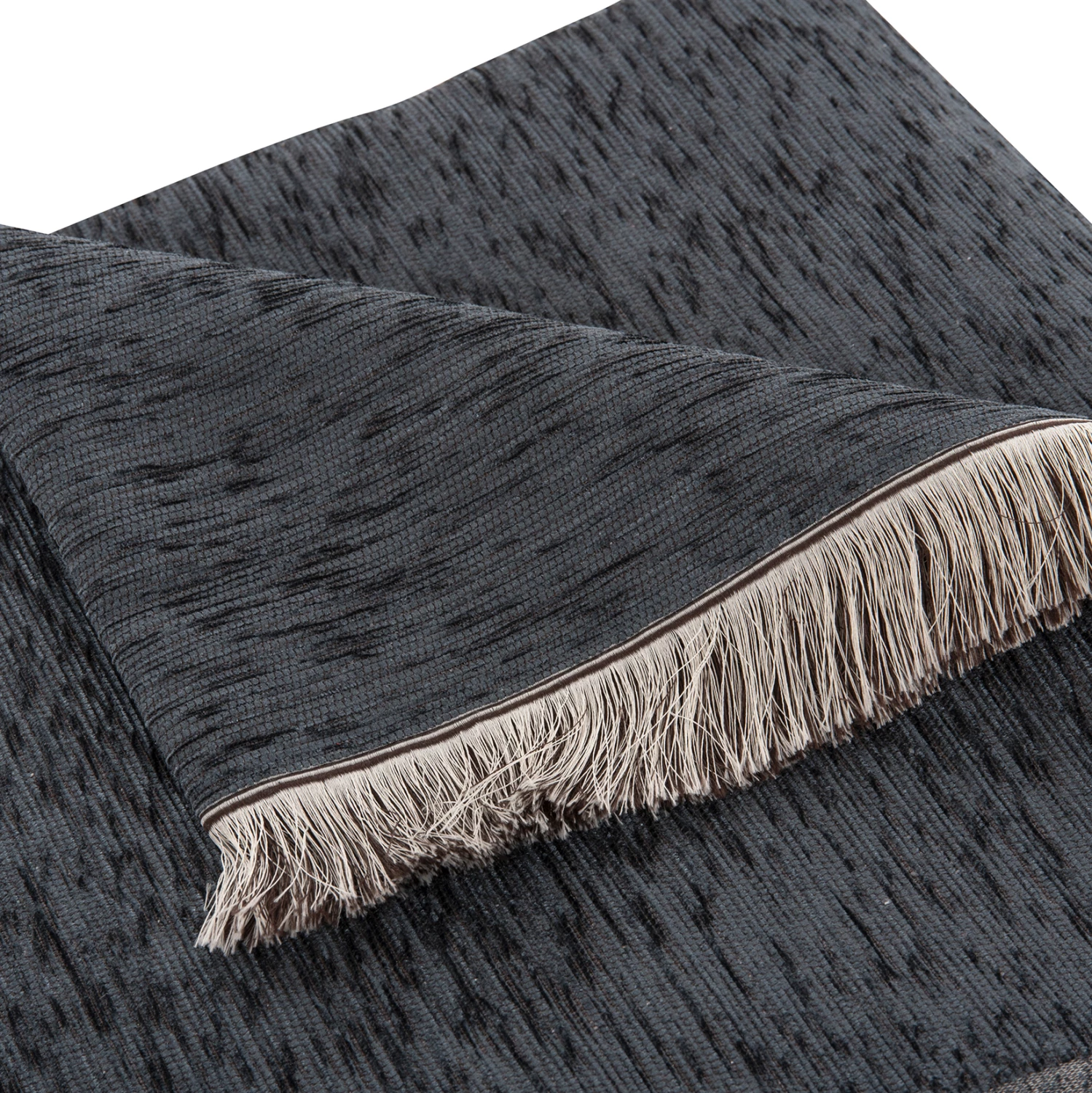 Mbulesë divani me franja DREAMTOPIA FH12165.09 ngjyrë blu e errët 295x170 cm