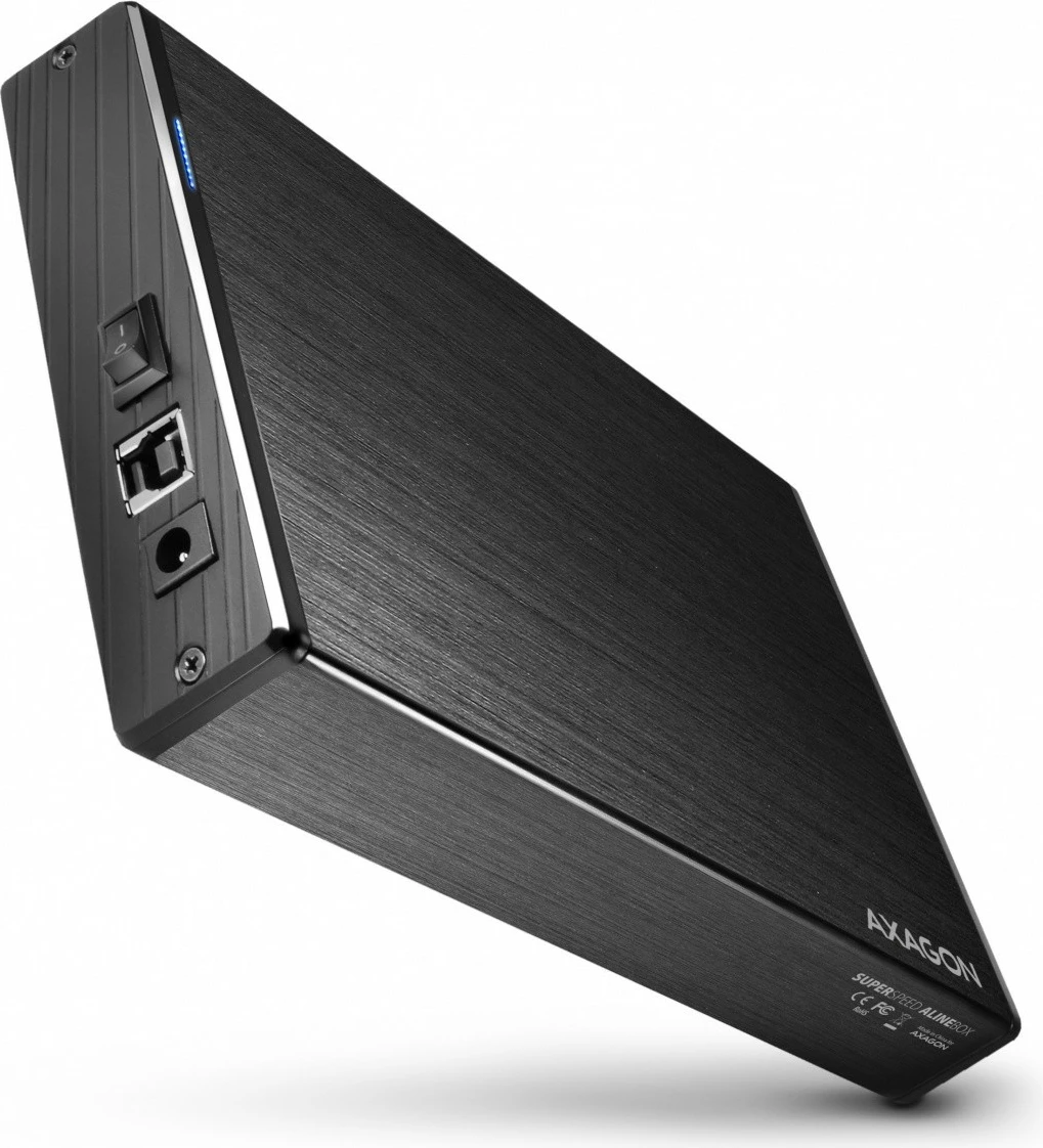 Kasë e jashtme AXAGON EE35-XA3 për hard disk 3.5", USB 3.2 Gen 1, Alumini, E zezë