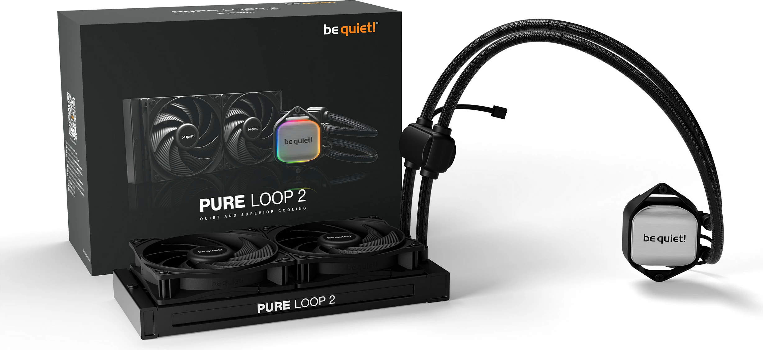 Ftohës uji Be Quiet! Pure Loop 2, 240mm, i zi