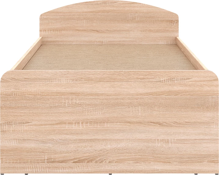 Krevat Regan me sirtarë, ngjyrë lisi, 90x200cm