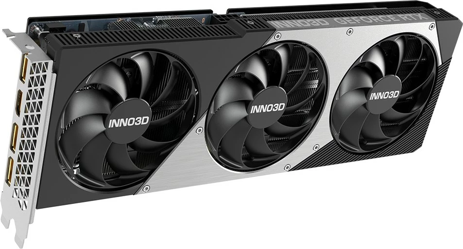 Kartelë grafike Inno3D RTX 5060 Ti Twin X3 OC, 8GB GDDR7, 3 fan, e zezë/gri