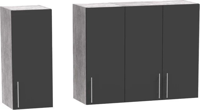 Njësi kuzhine Festa II melamine, ngjyrë gri e errët dhe sipërfaqe tavoline ngjyrë sonoma, 120x60x85cm