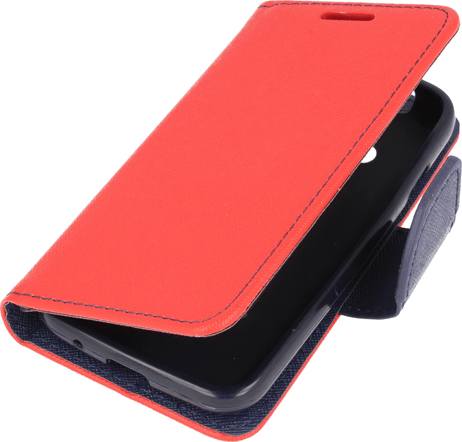 Mbështjellës flip cover HAVANA Fancy Diary për Realme C31, mbyllje magnetike, kuqe/blu