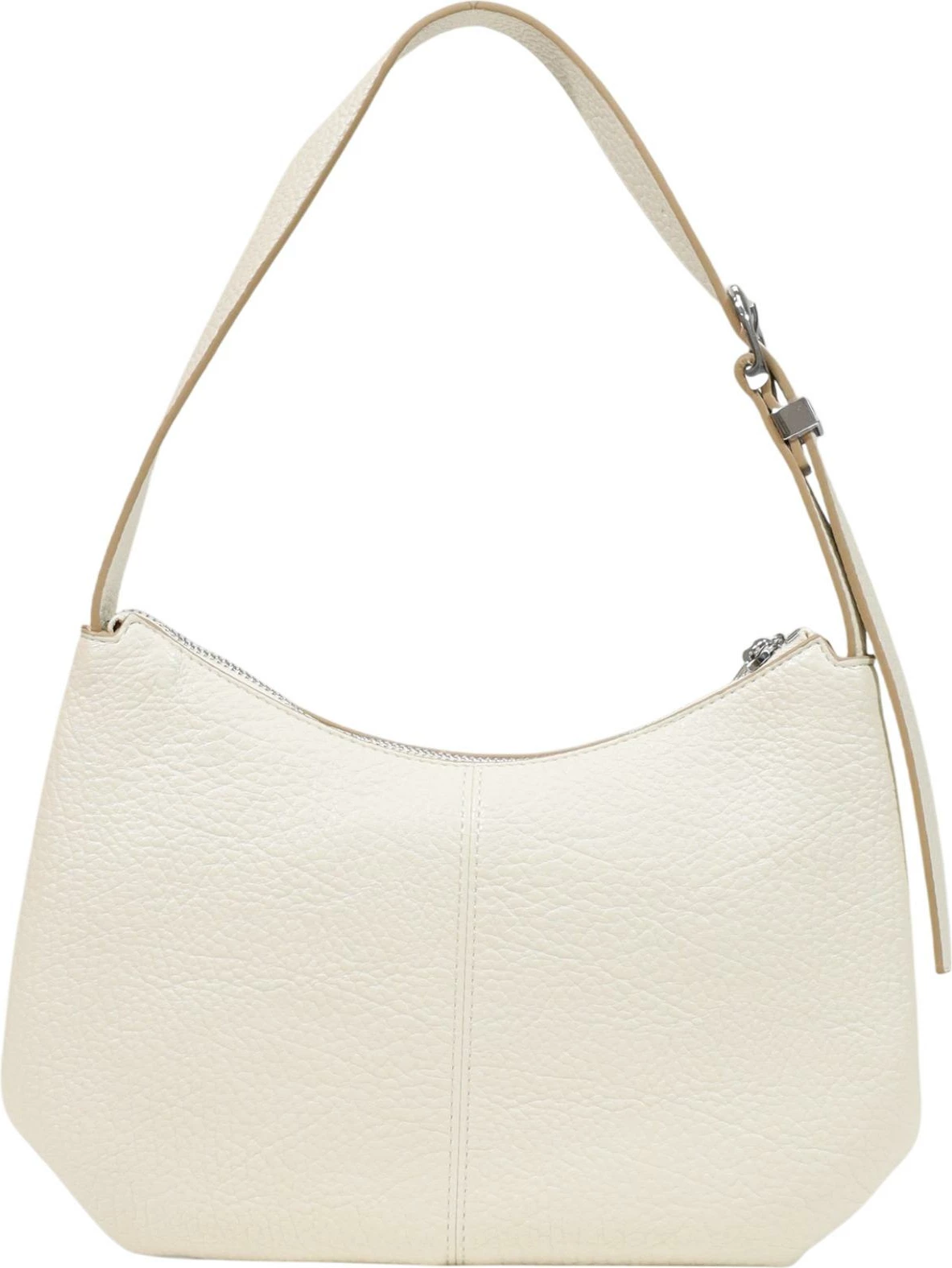 Çantë krahu Tommy Hilfiger TJW Slouchy City AW0AW18777, e fildishtë