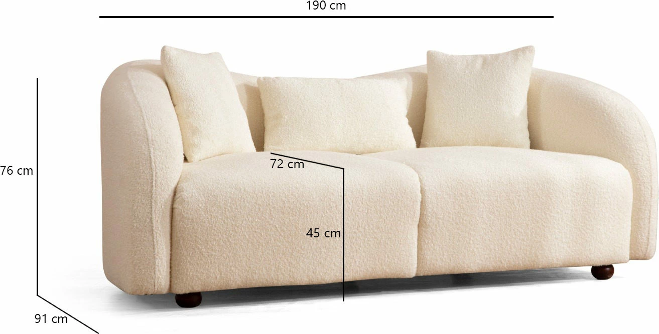 Divan dy vendësh Atelier del Sofa, Venedik, krem