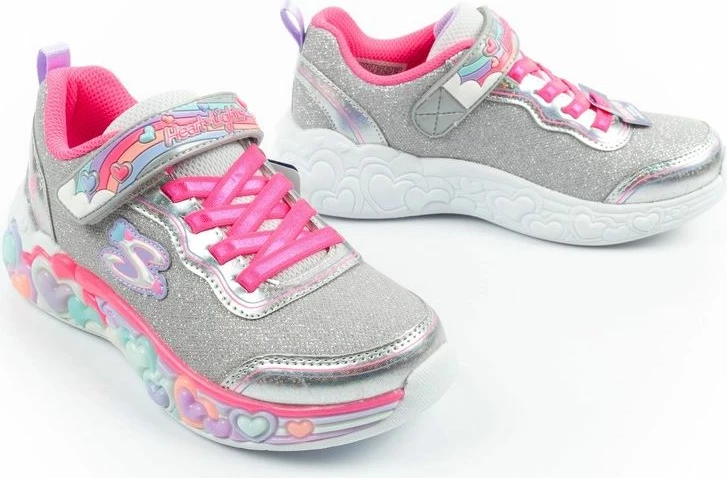 Atlete për fëmijë Skechers S Lights LED, gri [Madhësia: 28]