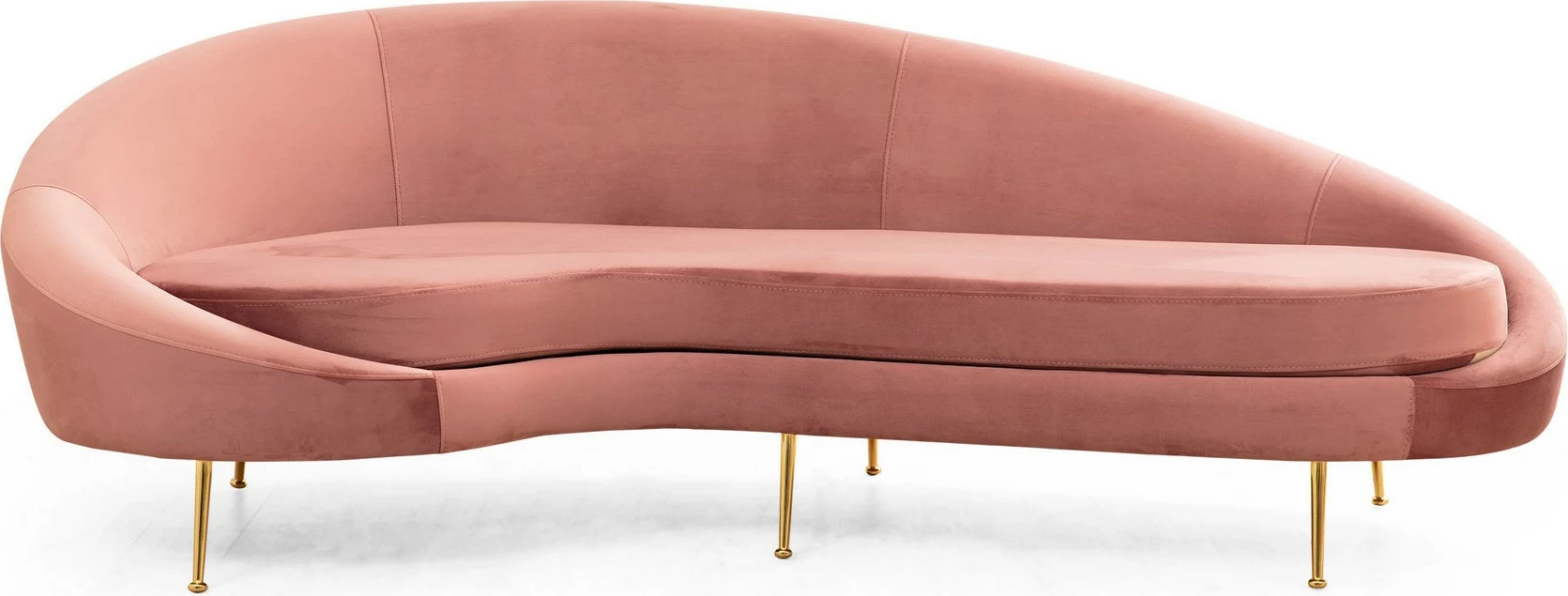 Divan treshe Atelier del Sofa, Eses majtas, rozë