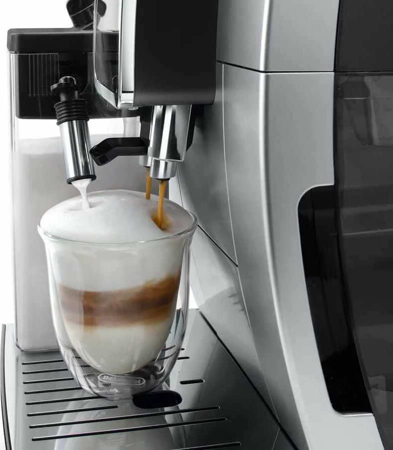 Makinë espresso automatike DeLonghi Dinamica Plus ECAM380.85.SB 1.8L 15 bar 1450W, zezë/argjend