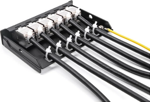 Panel bosh DeLOCK 6-port për module Keystone RJ, montim shinë DIN/Mur, metal, i zi