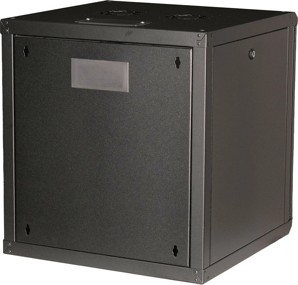 Kabinet muri ROLINE Pro 12U 19", 600x600mm, derë xhami me çelës, i zi